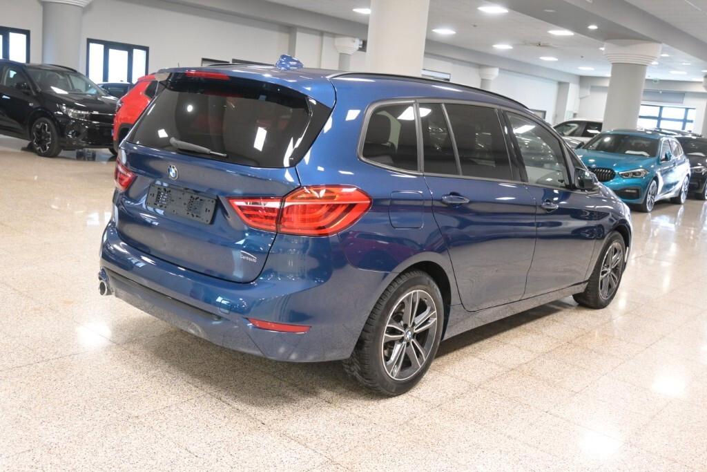 BMW 216D GRAN TOURER 116CV 6M. SPORT LINE ( FARI LED - PELLE - AMBIENT LIGHTS - CRUISE - NAVI - PARK ASSISTANT - TELECAMERA POST. - CERCHI 17 )