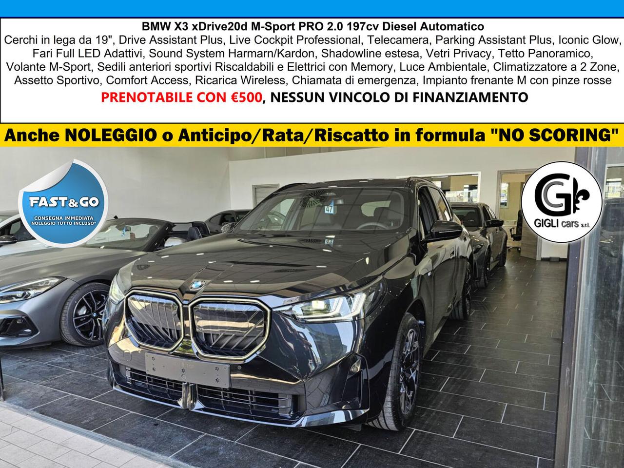 BMW X3 XDrive20d M-Sport PRO NEW MODEL C19" Tetto MSport