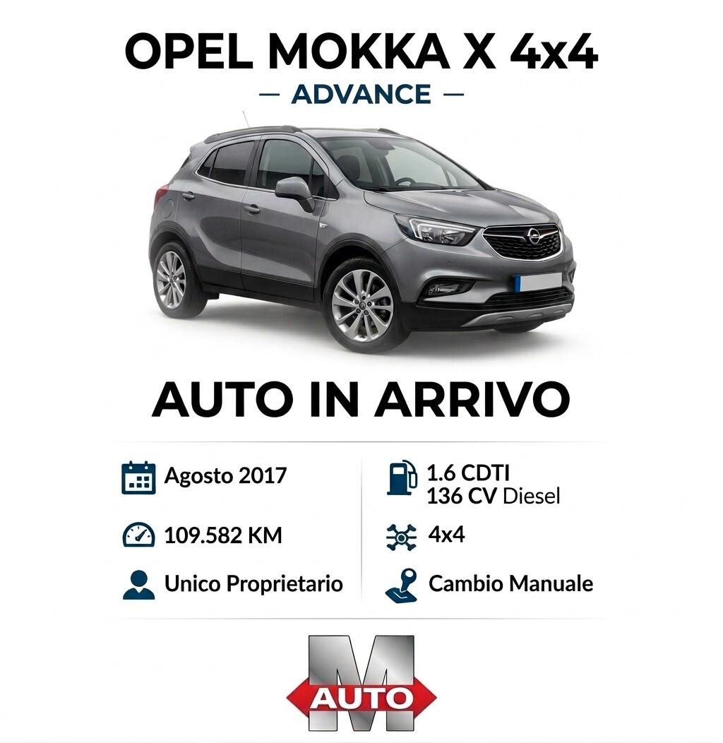 Opel Mokka X 1.6 CDTI Ecotec 136CV 4x4 Start&Stop Advance