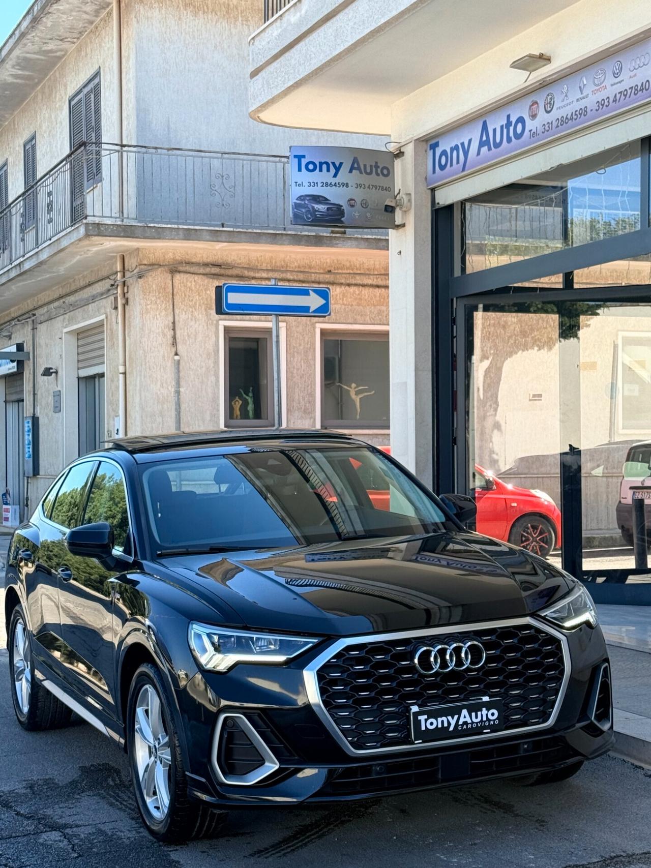 Audi Q3 SPB 35 2.0 tdi S line edition s-tronic TETTO APRIBILE,VIRTUAL COCKPIT,APPLE CARPLAY,TOTAL BLACK