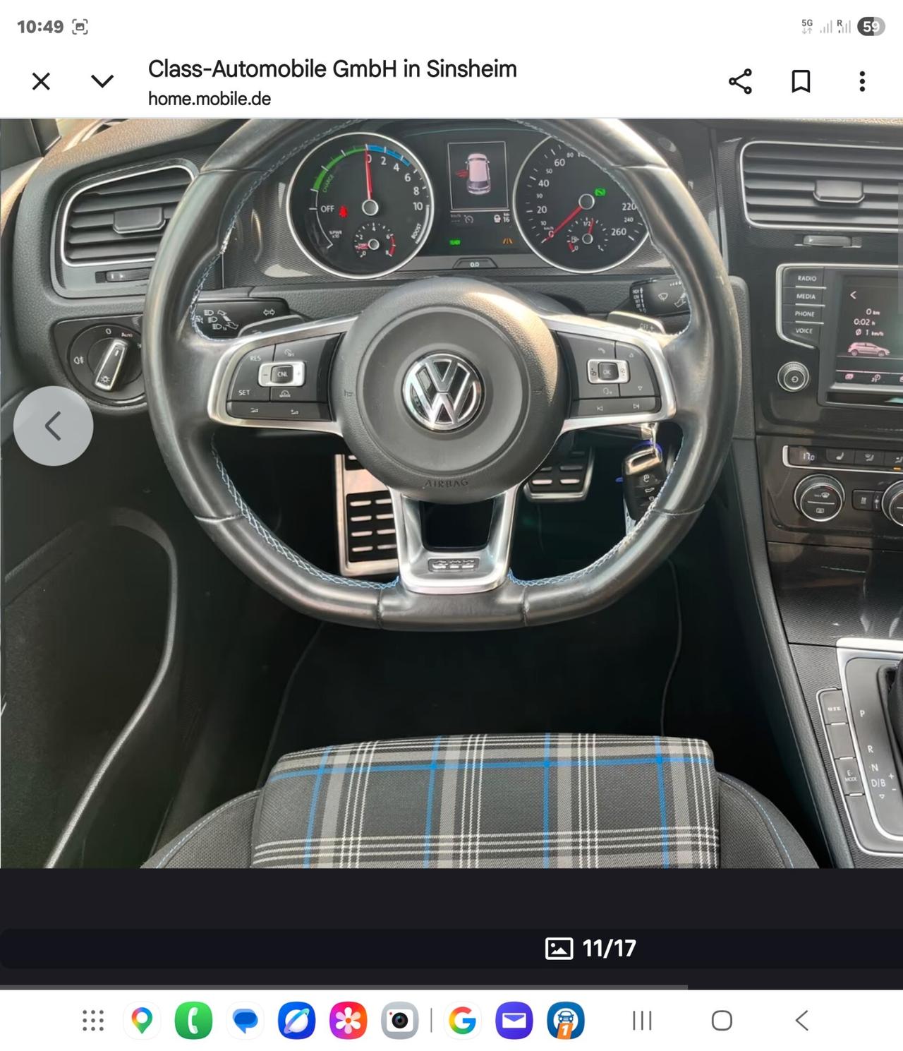 Volkswagen Golf GTE 1.4 TSI DSG 5p. Plug-In-Hybrid