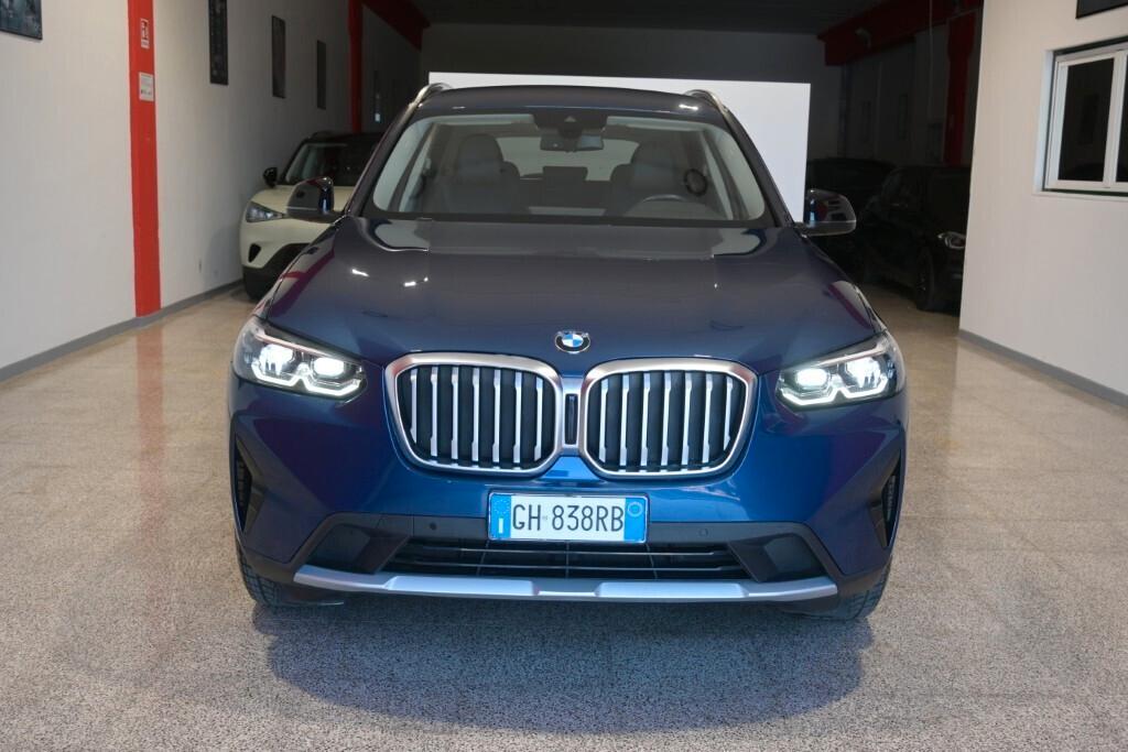 BMW X3 20D 190CV STEPTRONIC 48V X-DRIVE BUSINESS ADVANTAGE ( FARI LED - PELLE - CRUISE - CLIMA TRIZONA - NAVI - MIRROR - PARK ASSISTANT - TELECAMERA POST. )