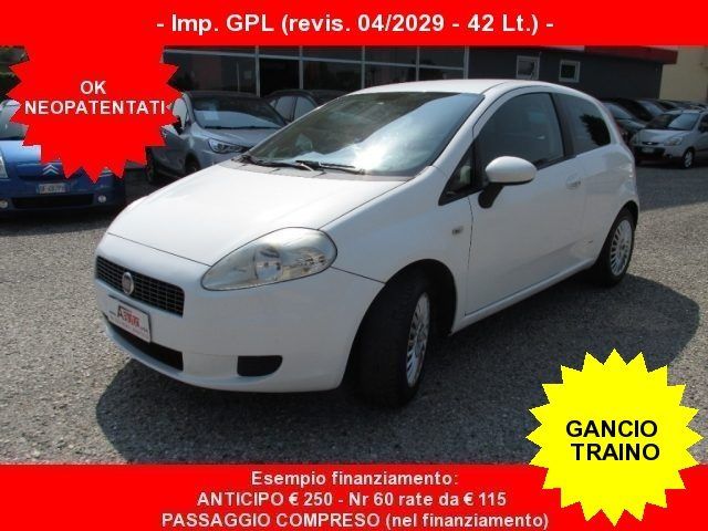 FIAT Grande Punto 1.2 3p. Dyn. -Imp. GPL-OkNeopaten.- Gancio Traino