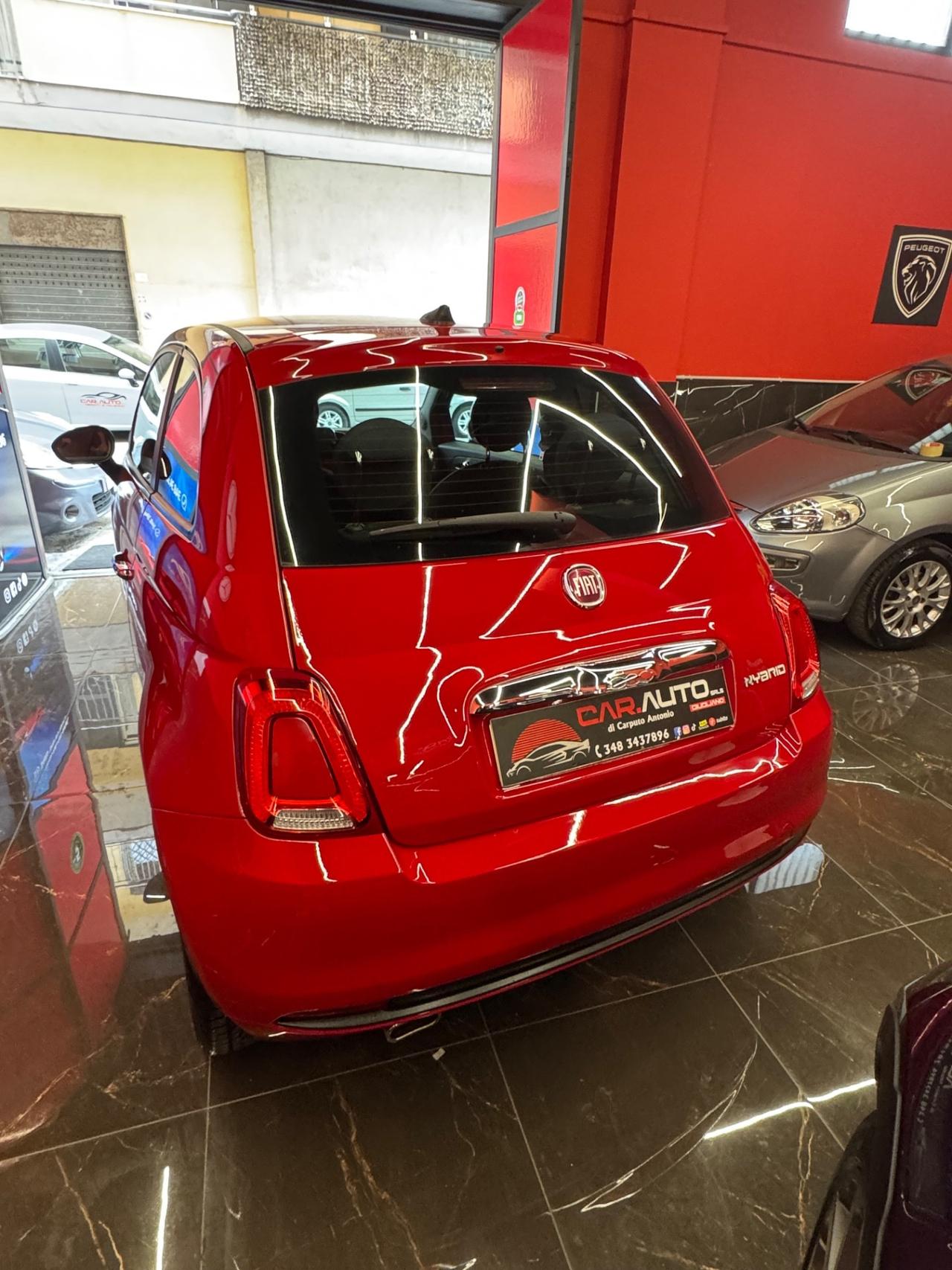 Fiat 500 1.0 Hybrid Red