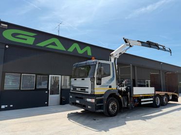 Iveco Eurotech 240E42 cassone fisso con rampe idrauliche e gru