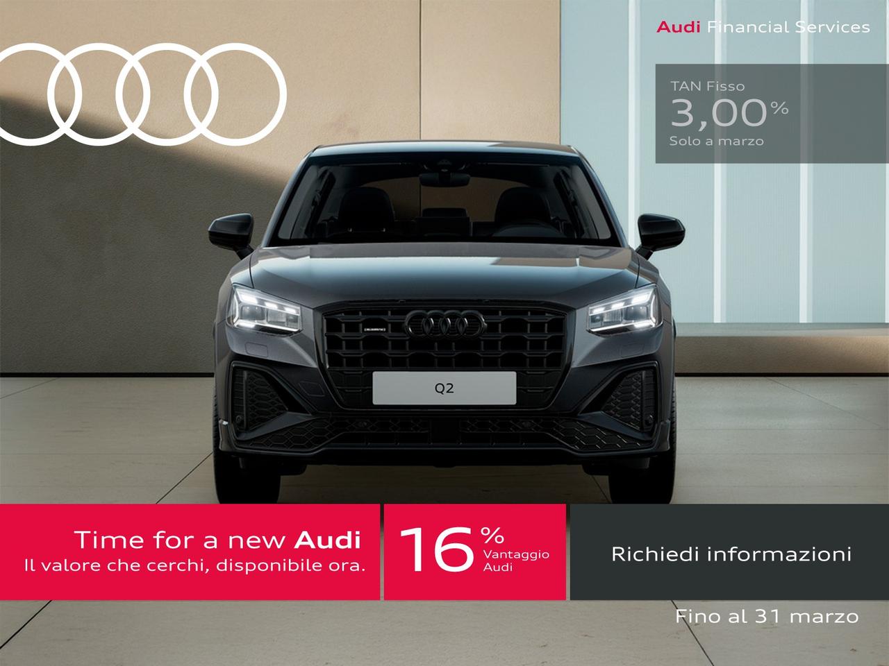 Audi Q2 35 2.0 tdi identity black quattro s-tronic