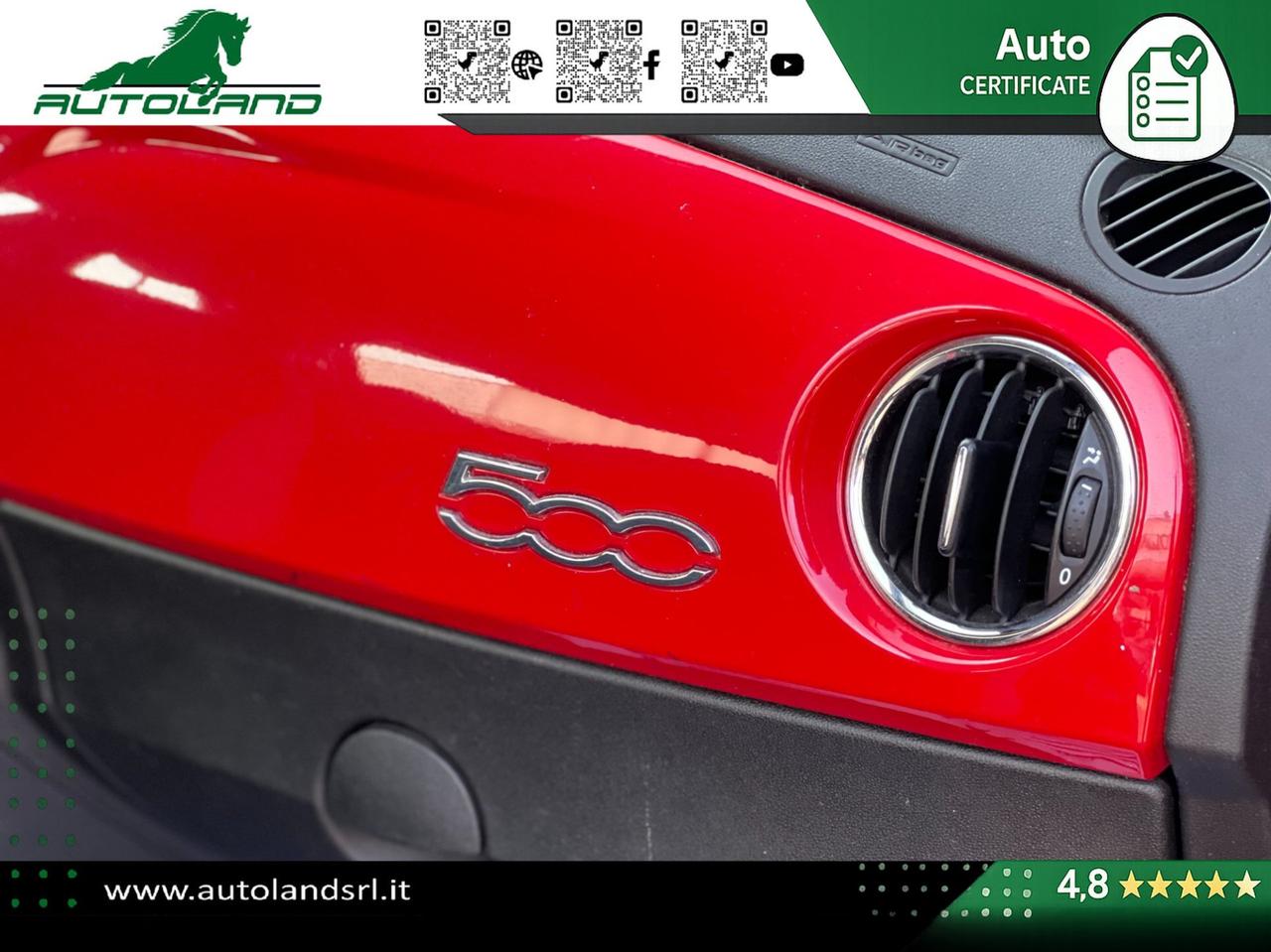 Fiat 500 1.2 69cv my19 Ok Neopatentati - Sensori di Parcheggio - Cruise Control - Uconnect 5"