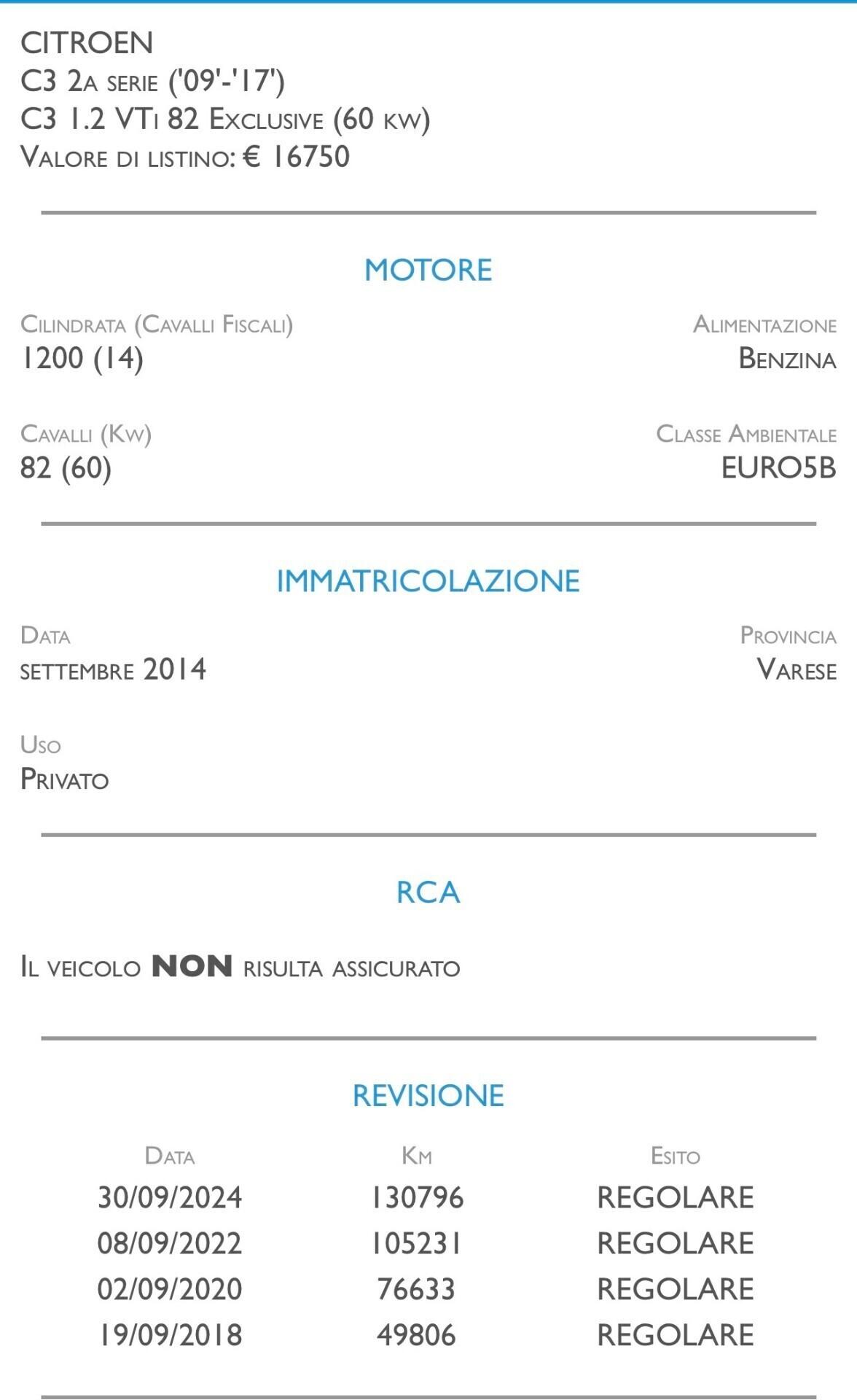 Citroen C3 1.2 PureTech 82 Exclusive - IDEALE PER NEOPATENTATI
