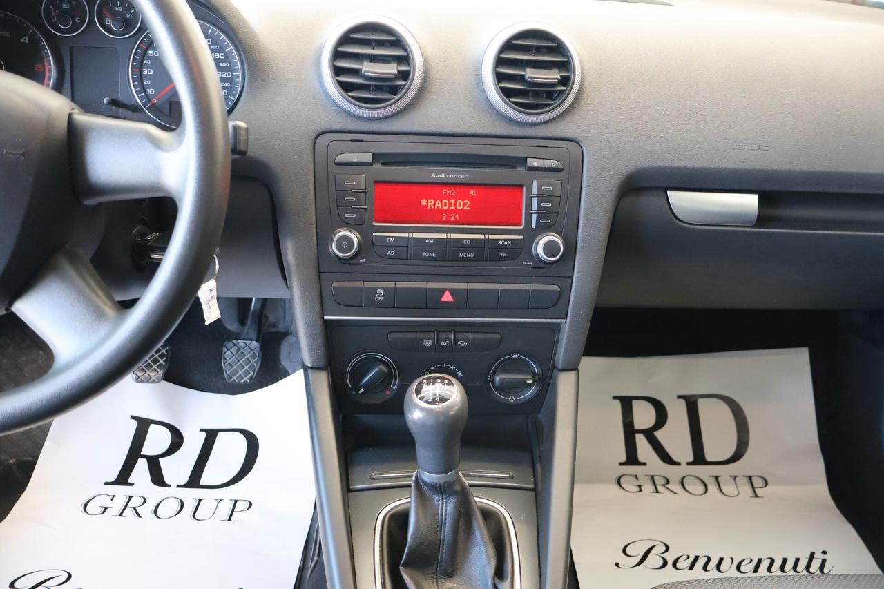 Audi A3 1.6 tdi Ambiente 90cv okneopatentati