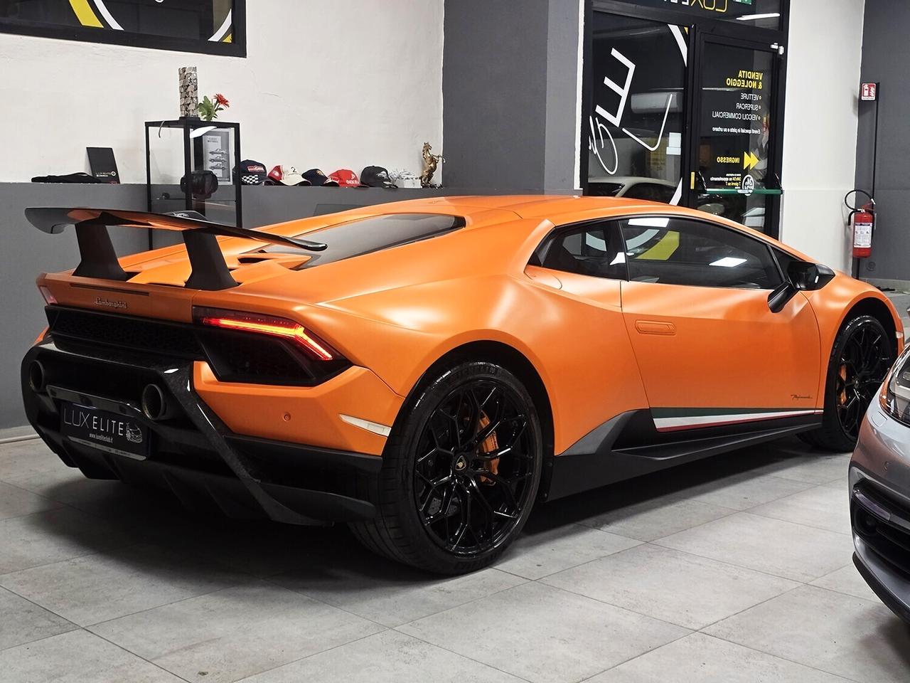 Lamborghini Huracan Coupe 5.2 Performante 640 awdLIFT _ PELLICOLA FULL PPF _ SERVICE BOOK FULL_ ALCANTARA _ ARANCIO OPACO ANTHEUS