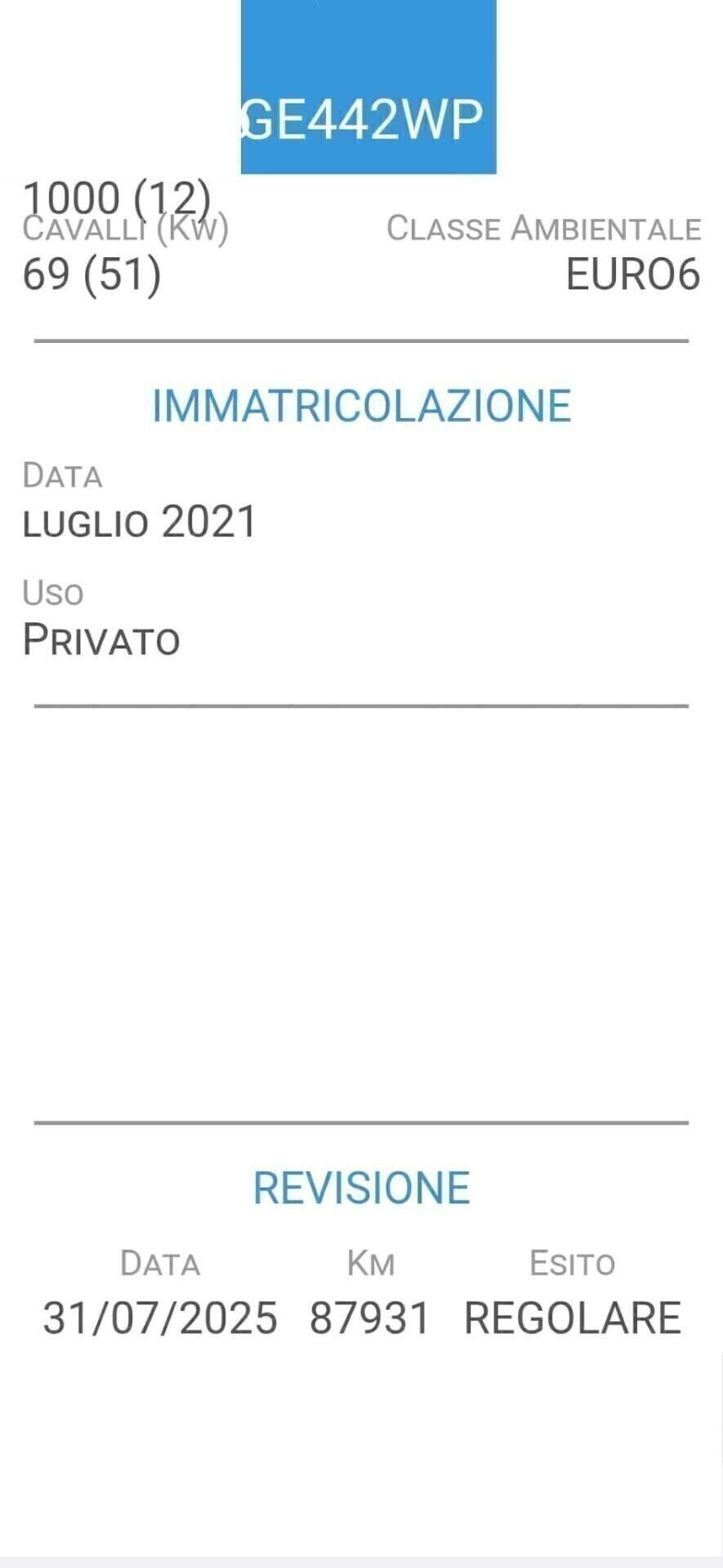 FIAT PANDA 1,0 BENZINA/HIBRYD-UNICA PRO-FOTO REVIS