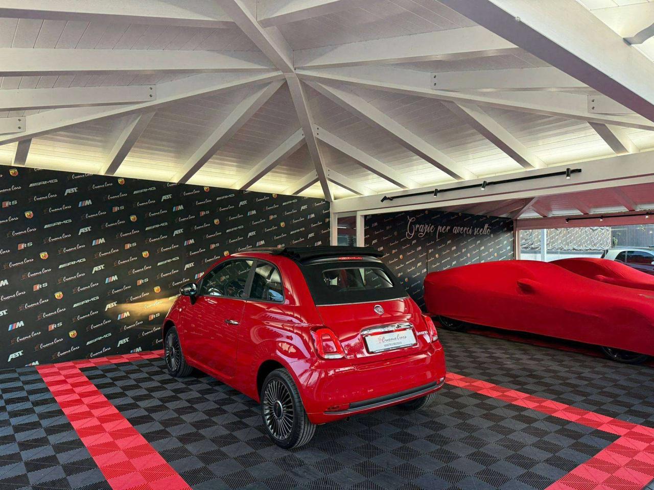 Fiat 500C 1.0 Hybrid Red