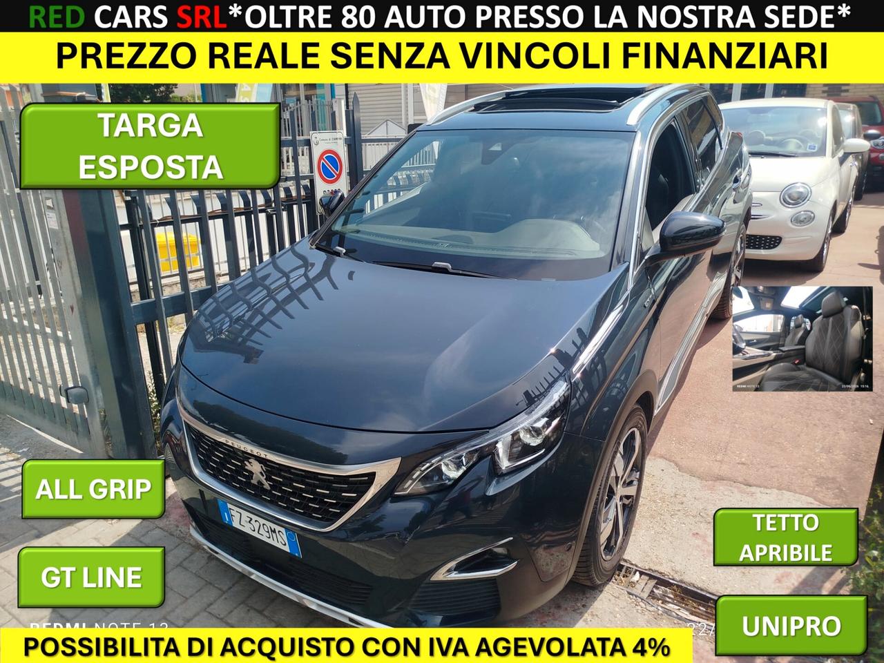 3008 GT 2.0hdi-180cv *PREZZO VERO* AUTOMATICA - TETTO APRIBILE