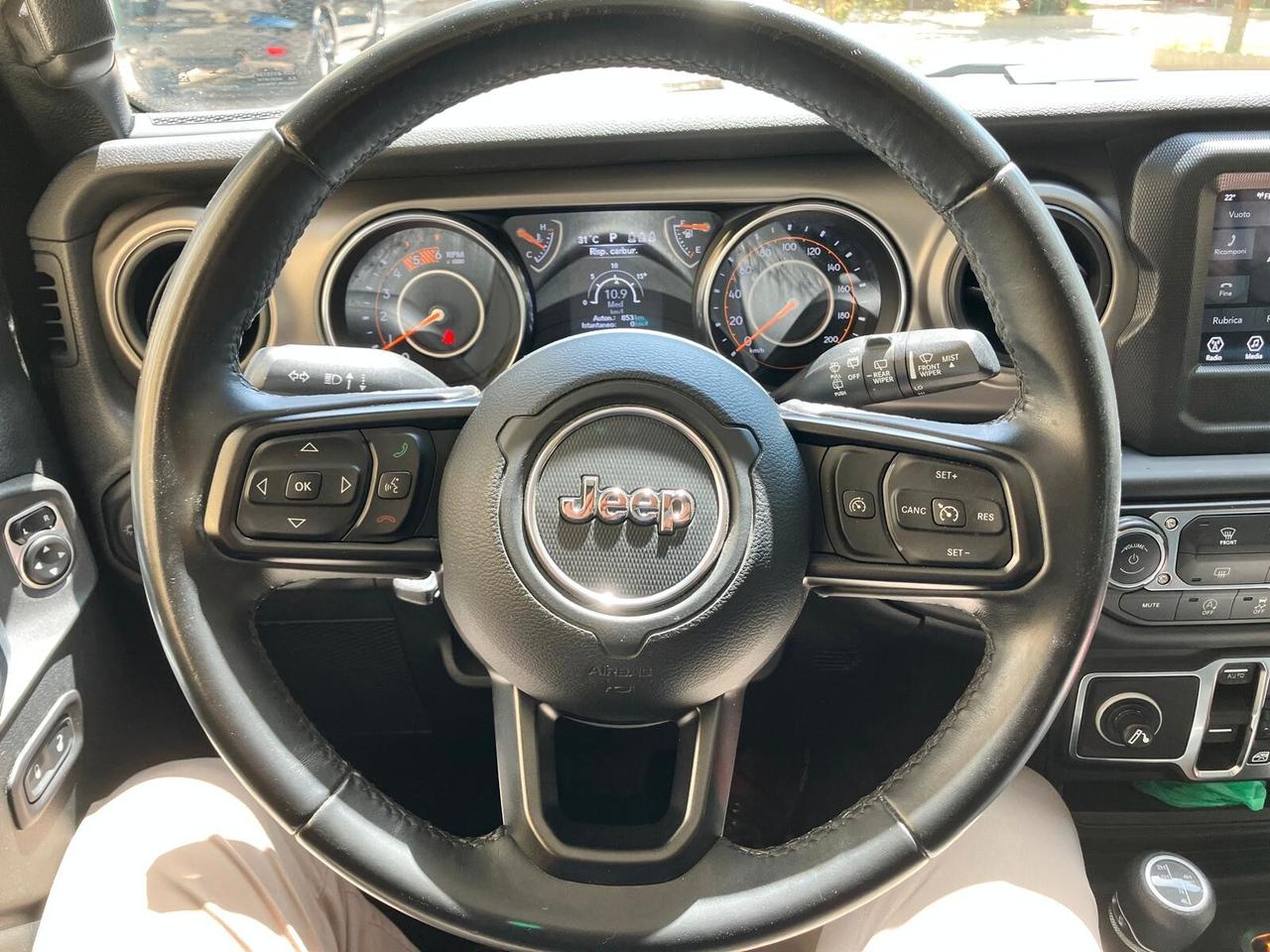 Jeep Wrangler Unlimited 2.2 Mjt II Sahara uff ITA cert