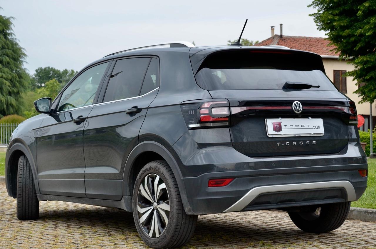 VOLKSWAGEN T-CROSS 1.0 TSI ADVANCED 115cv, UNICOPROPRIETARIO, TUTTI SERVICE VW, UFF ITALIANA, EURO 6D, APPLE ANDROID, RETROCAMERA, PERMUTE