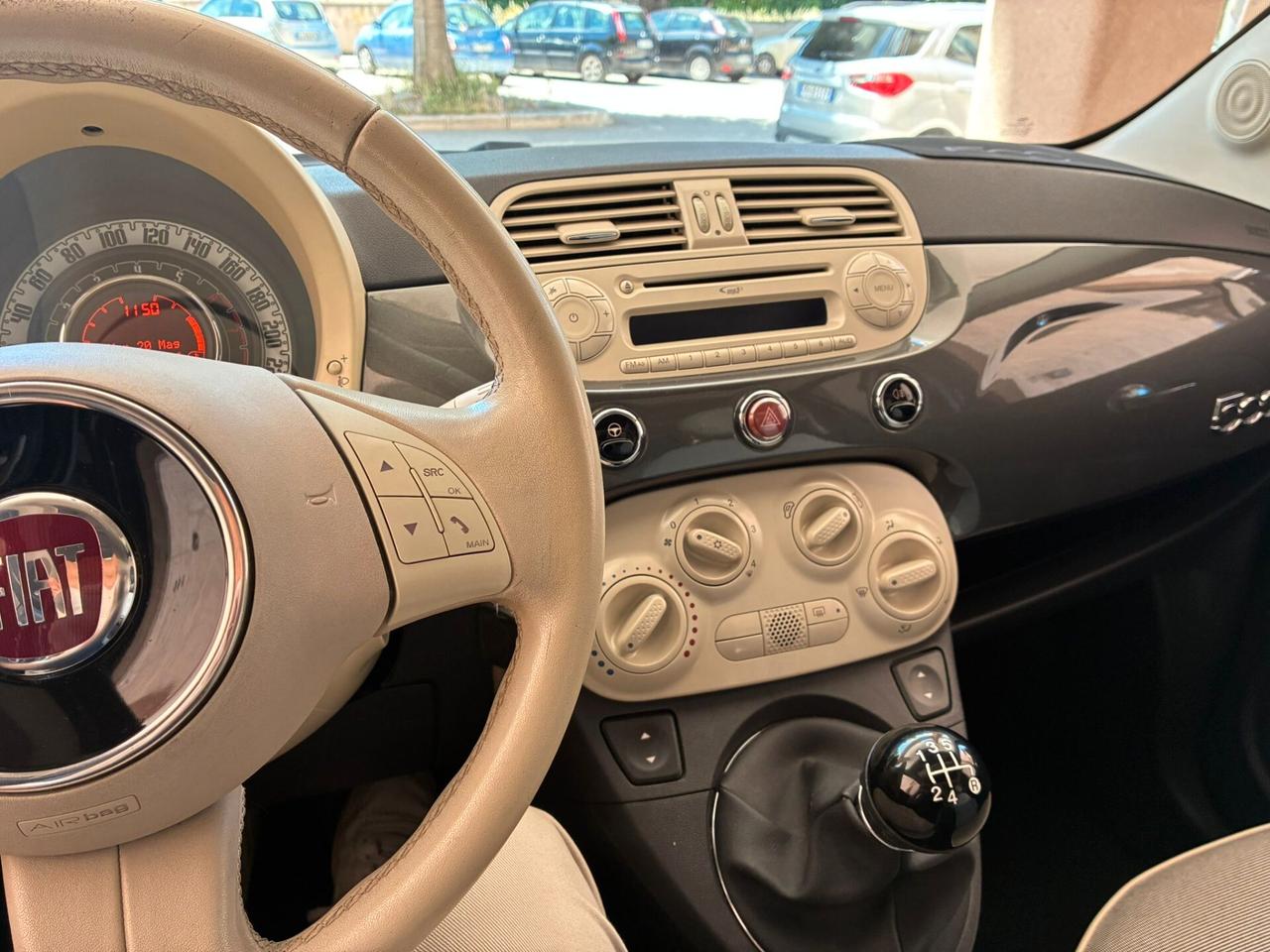 Fiat 500 1.2 Lounge tetto panoramico perfetta-14