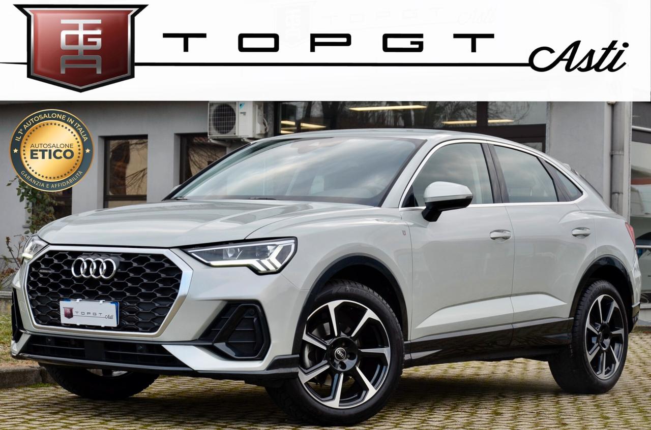 AUDI Q3 SPB 2.0 TDI S-LINE EDITION QUATTRO 150cv S-TRONIC, UNICOPROPRIETARIO, GARANZIA AUDI 1/2028, SERVICE AUDI, UFF ITALIANA, ARGENTO RUGIADA, EURO 6D, FARI FULL LED, 19", PERMUTE