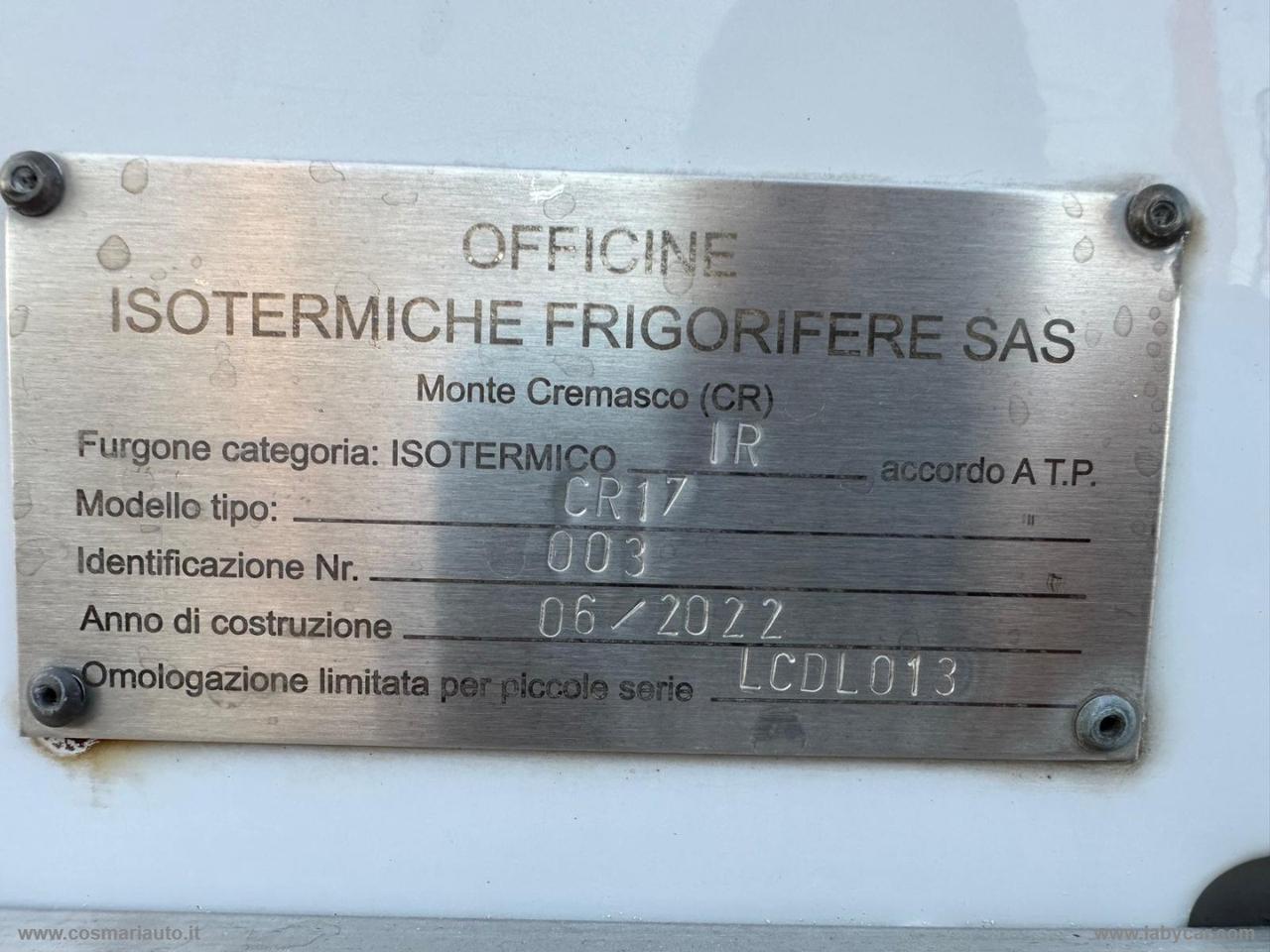 Ducato 2.3 MJT 120CV Furgone ISOTERMICO PEDANA