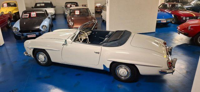 MERCEDES-BENZ 190 SL ***ASI TARGA ORO***BIANCA con PELLE BLU