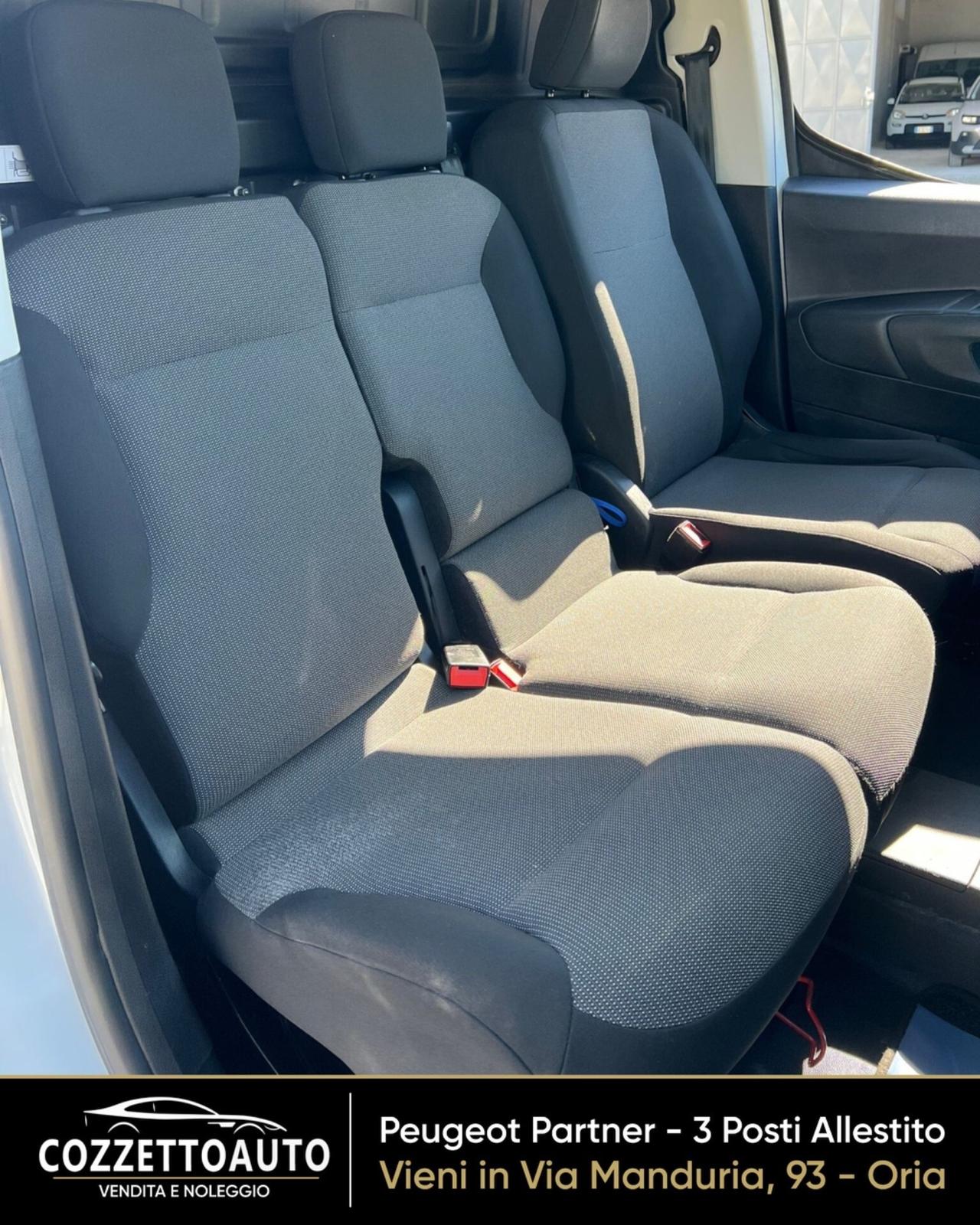 Peugeot Partner 3 posti Allestito passo corto