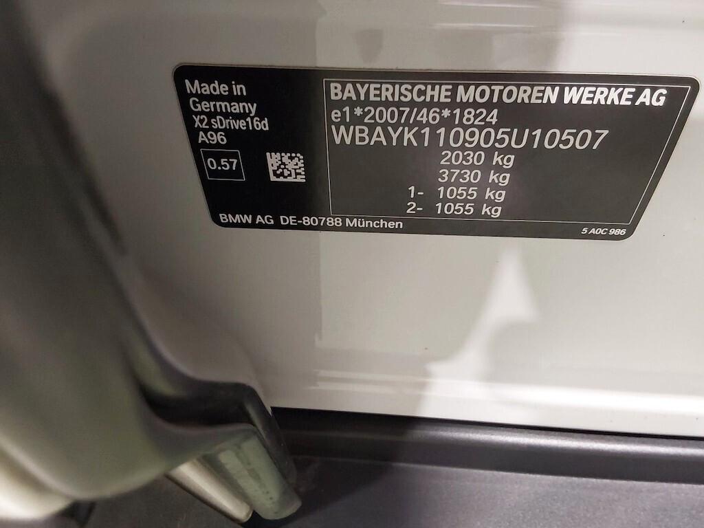 BMW X2 16D 115CV STEPTRONIC S-DRIVE BUSINESS ADVANTAGE ( FARI LED - HEAD-UP DISPLAY - CRUISE - NAVI - CARPLAY - PARK ASSISTANT - TELECAMERA POST. ) KM 45000