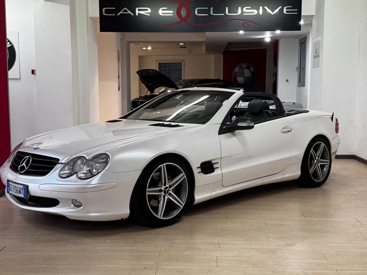 Mercedes-benz SL 500 350 Cabrio-Bianco Perla- Pack AMG-18”-Unica