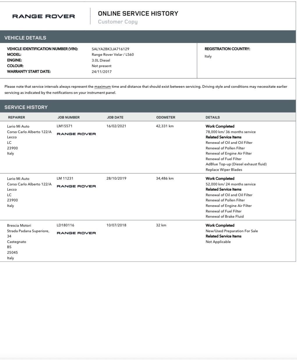 Land Rover Range Rover Velar 3.0 V6 sd6 R-Dynamic S 300cv auto
