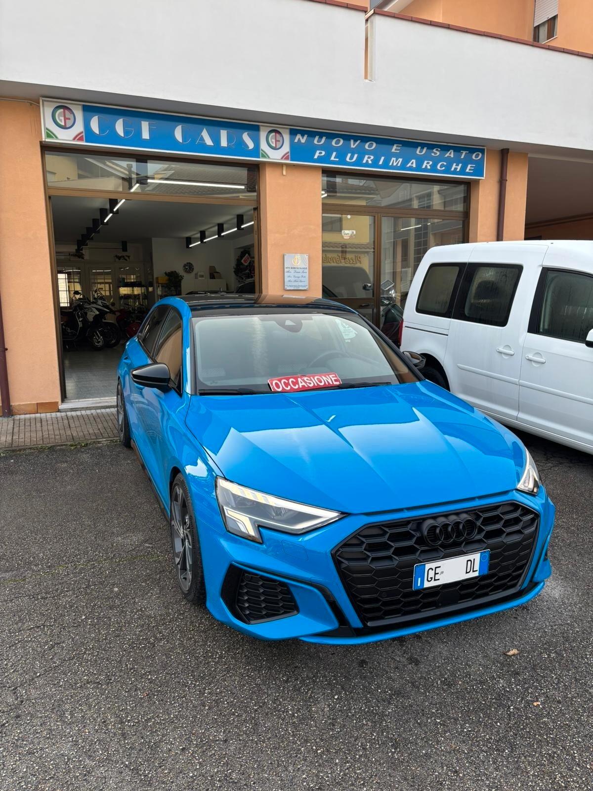 Audi A3 Sportback 45 TFSIe S line S-Tronic 245CV PLUG IN allestimento RS3