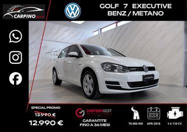 Volkswagen Golf 1.4 TGI 5p. Executive BlueMotion
