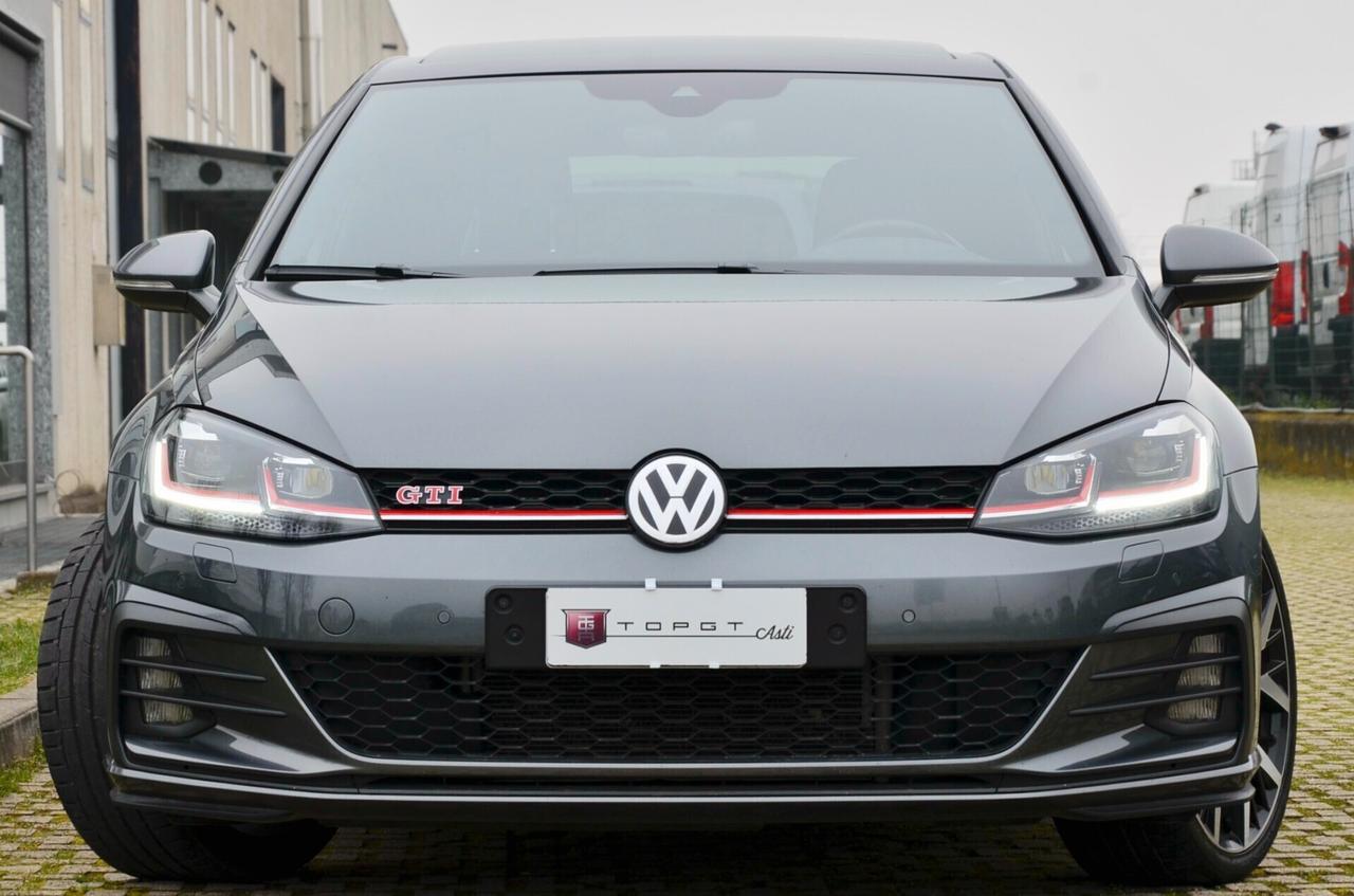 VOLKSWAGEN GOLF 7.5 GTI PERFORMANCE 2.0 TSI 245cv DSG, SERVICE CON FATTURE, TETTO, DCC, FULL PELLE, FARI FULL LED, 19", PERMUTE