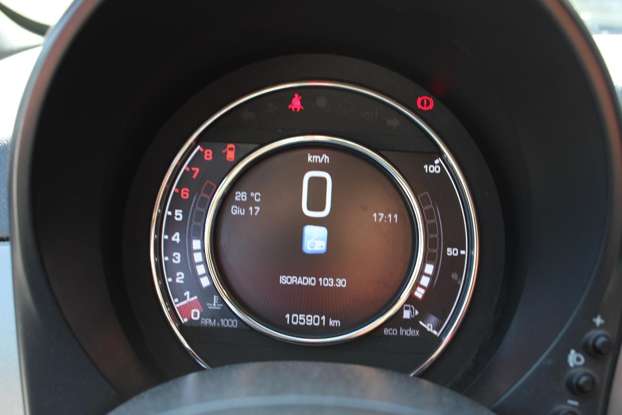 FIAT 500 1.2 69 CV ''LOOK ABARTH 695 TRIBUTO FERRARI INTERNI MISTO PELLE TRAFORATA
