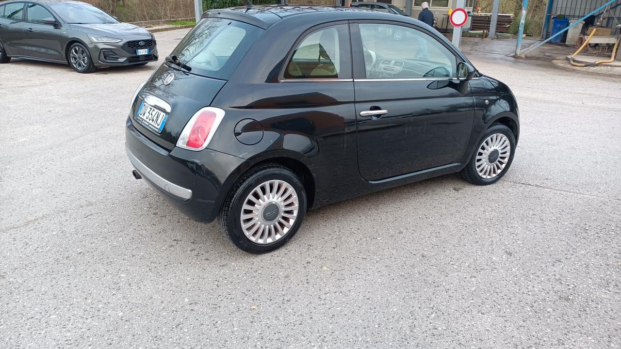Fiat 500 1.2 benzina Lounge anno 2009
