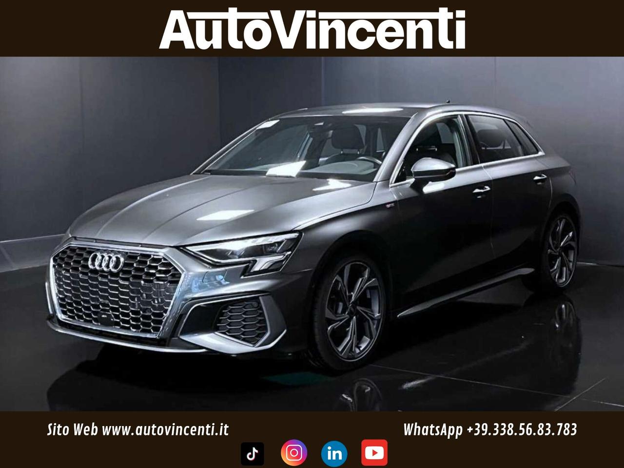 AUDI A3 SPB 30 TDI 116 CV S-TRONIC S-LINE