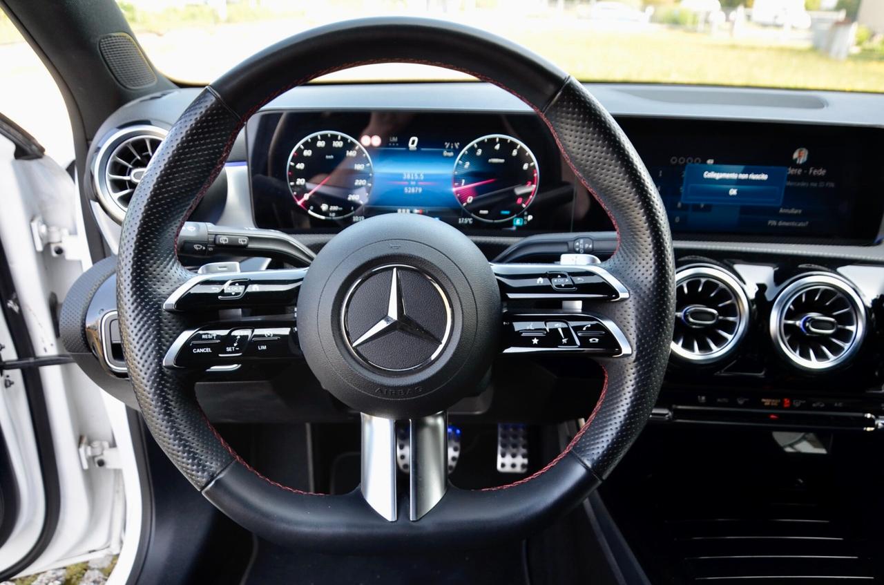 MERCEDES-BENZ A 180 AMG LINE PREMIUM PLUS 136cv AUTO, SERVICE MERCEDES, FULL LED, RETROCAMERA, LUCI 64 COLORI, PERMUTE