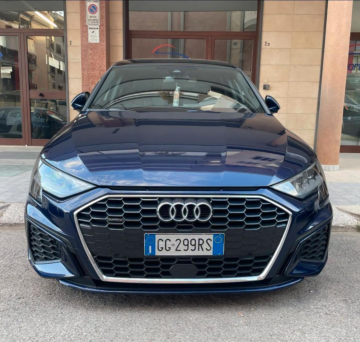 Audi A3 SPB 40 TDI quattro S TRONIC S LINE TETTO NAVY PELLE B&O