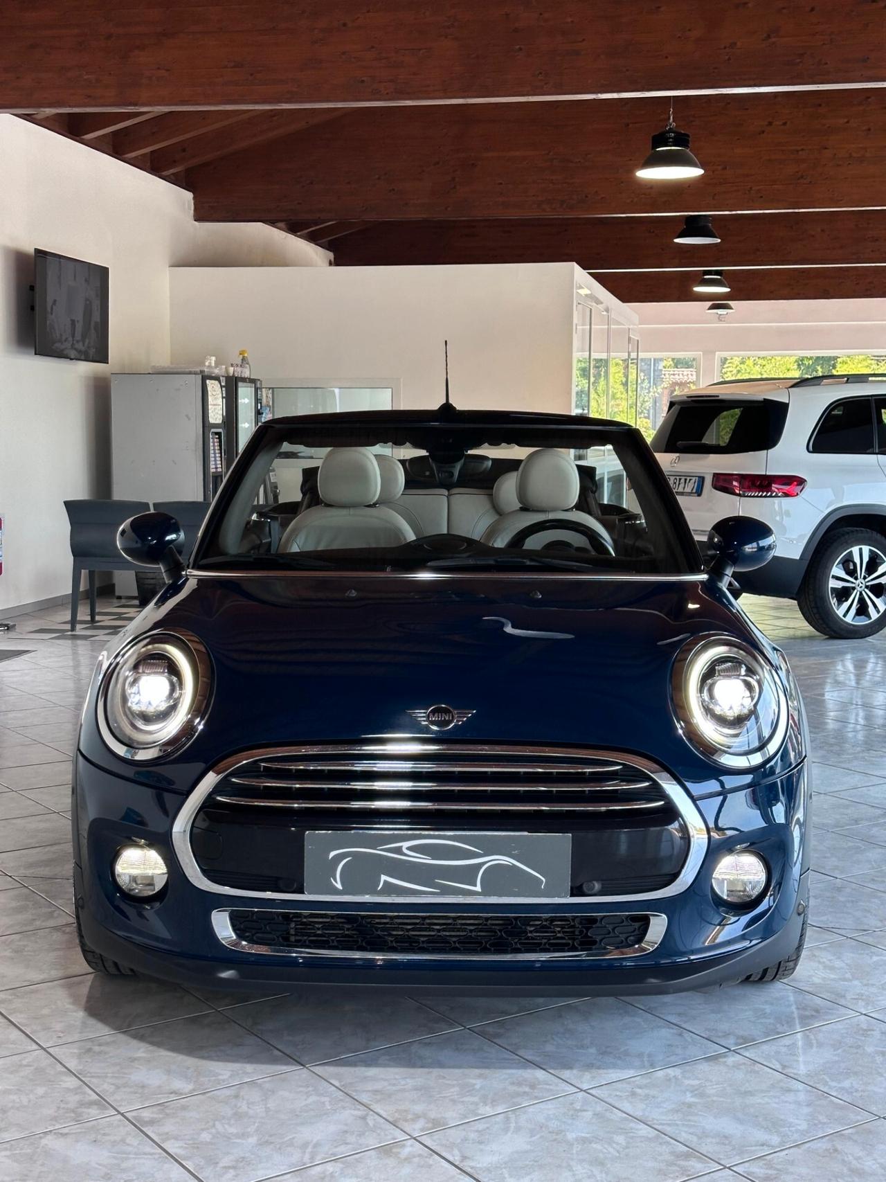 Mini Cooper D Cabrio 1.5 Hype auto 7m my18 *UniProprietario*LapisLuxuryBlue*FariBiLed*Cerchi18'*