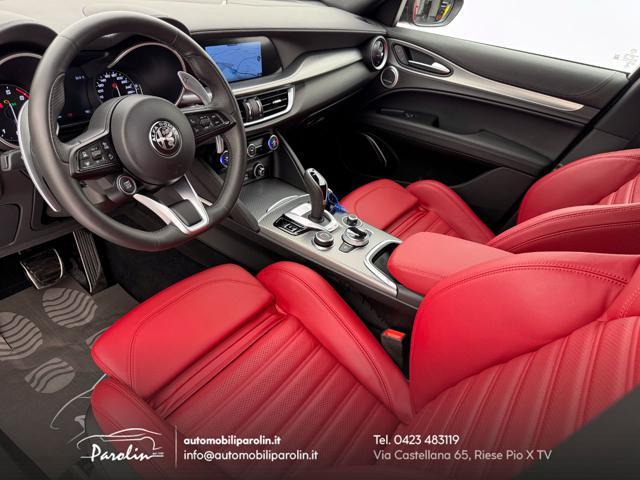 ALFA ROMEO Stelvio 2.0 Turbo 280 CV AT8 Q4 Veloce Harman-pelle Rossa