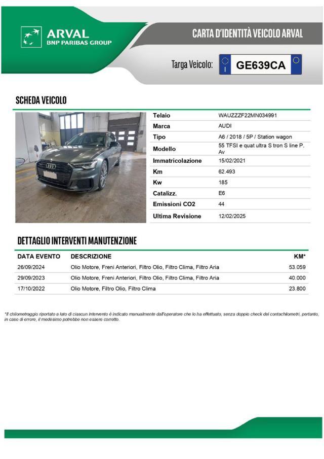 AUDI A6 Avant 55 2.0 TFSIe quattro Stronic S-line Black