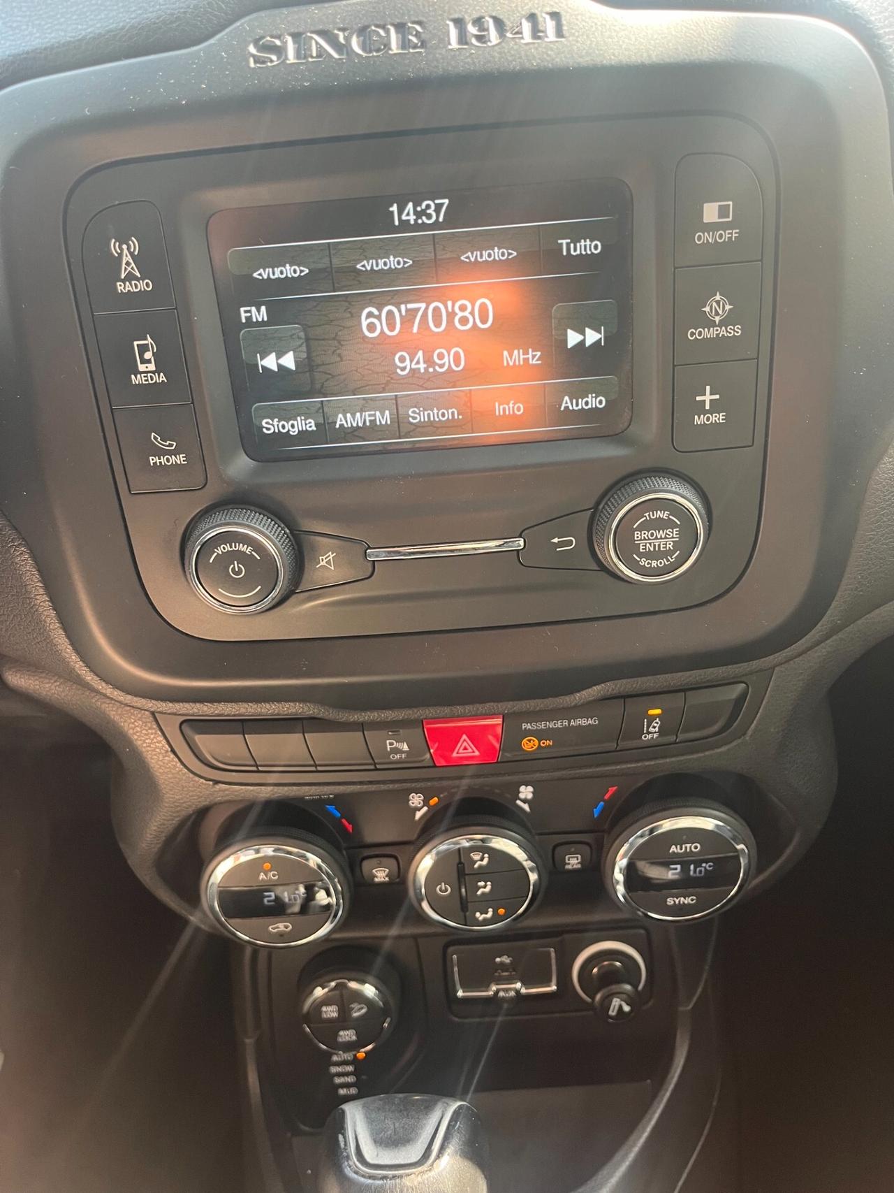 JEEP RENEGADE 2.0 Mjt 140CV 4WD ACTIVE DRIVE LOW LIMITED AUTOMATICO CERCHI DA 18