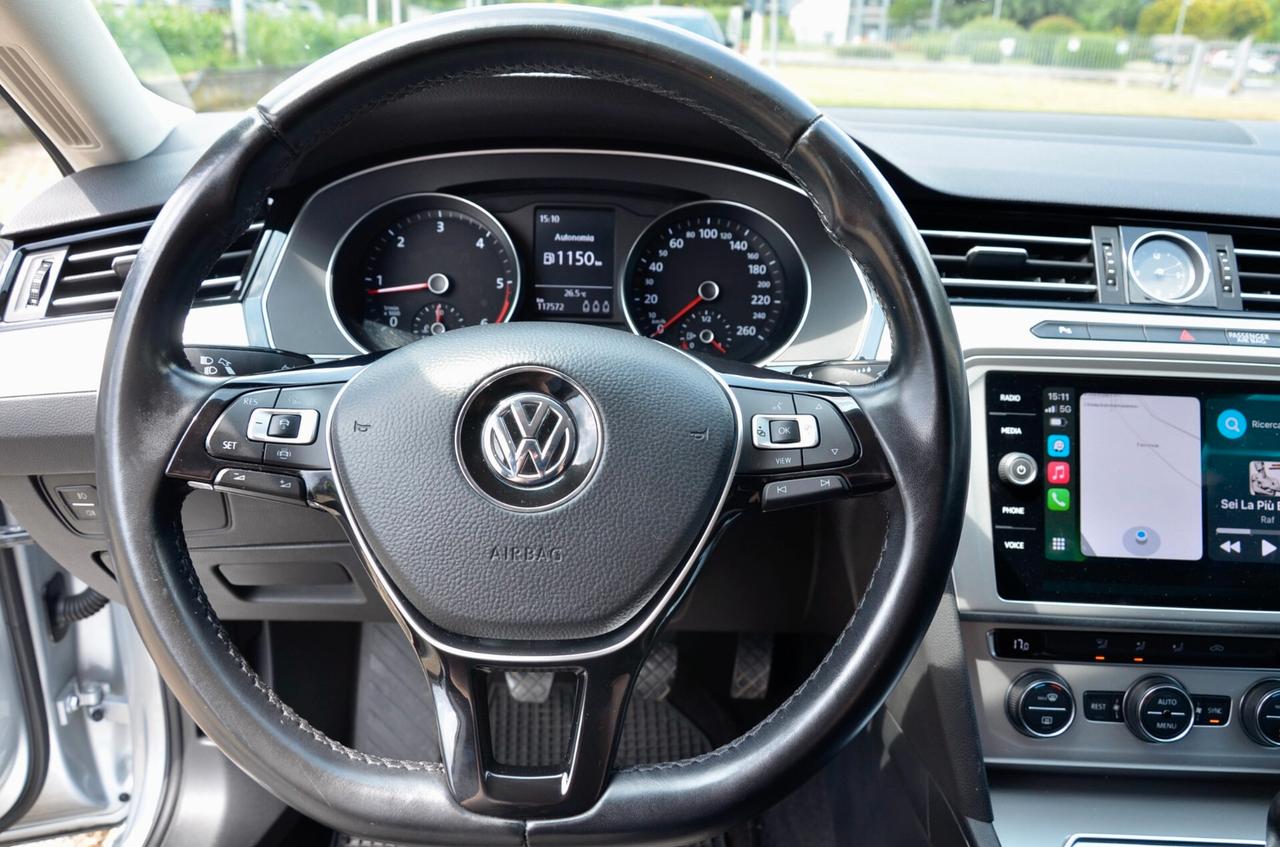 VOLKSWAGEN PASSAT VARIANT 2.0 TDI BUSINESS 150cv, UFF ITALIANA, EURO 6C, APPLE ANDROID, PERMUTE