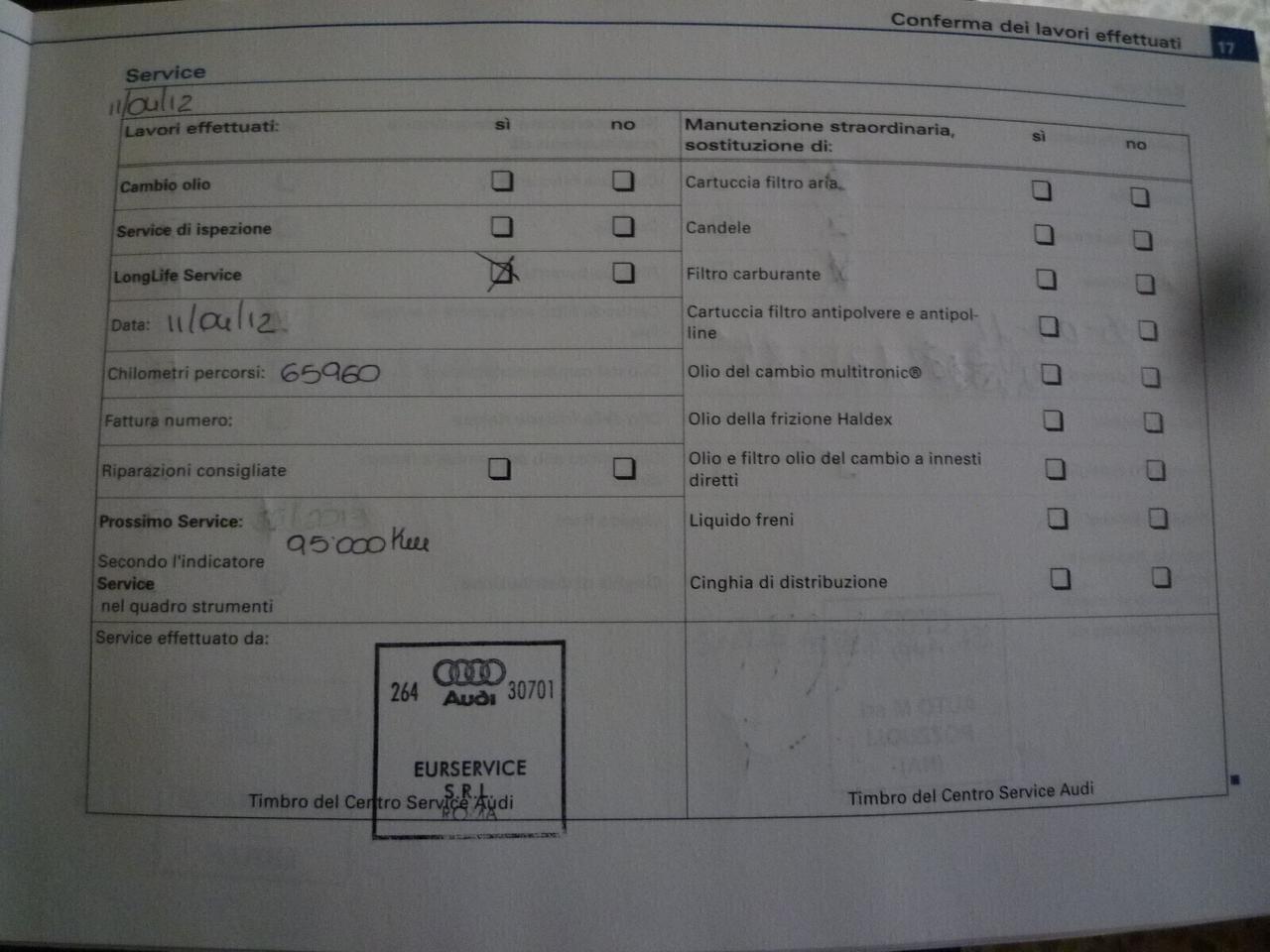 AUDI A3 SPBACK 2.0 16V TDI MAPPATA 04/2006