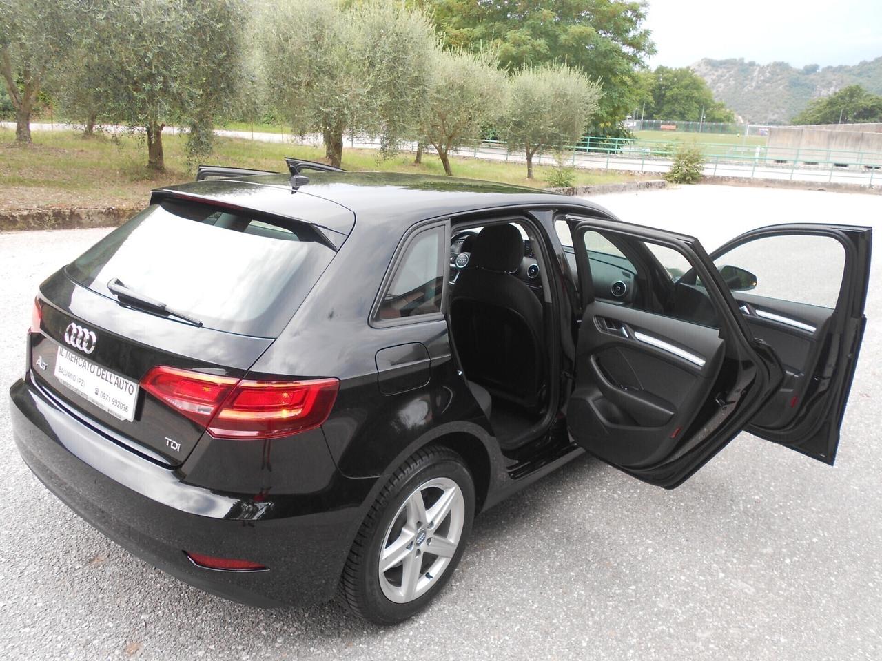 A3(my'19)S.B.1.6TDI(103.000km:NUOVA)E6B,NAVI,C.A.