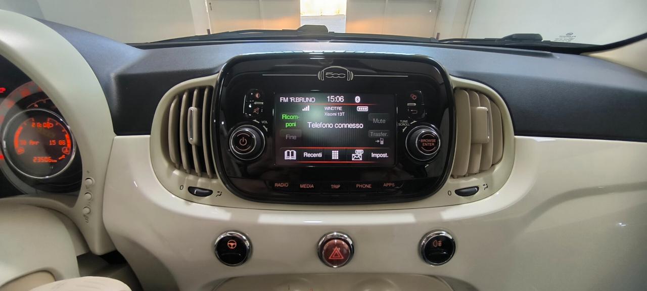 Fiat 500 1.2 lounge km23mila unipro ok neopatentati