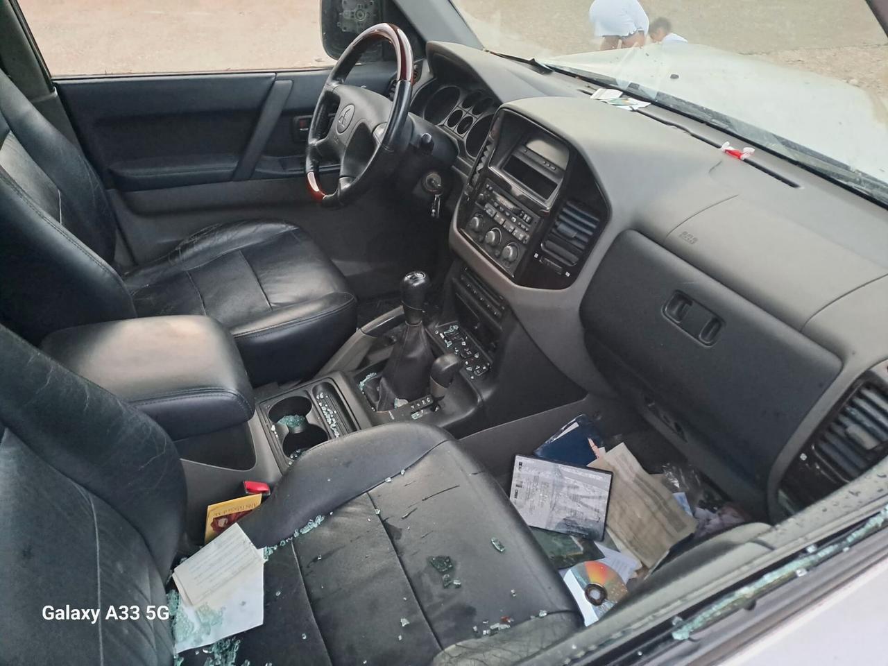 mitsubishi pajero incidentato