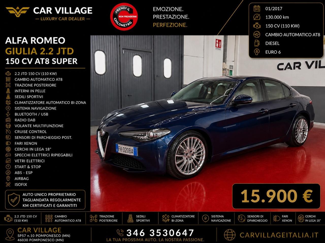 Alfa Romeo Giulia 2.2 Turbodiesel 150cv Super