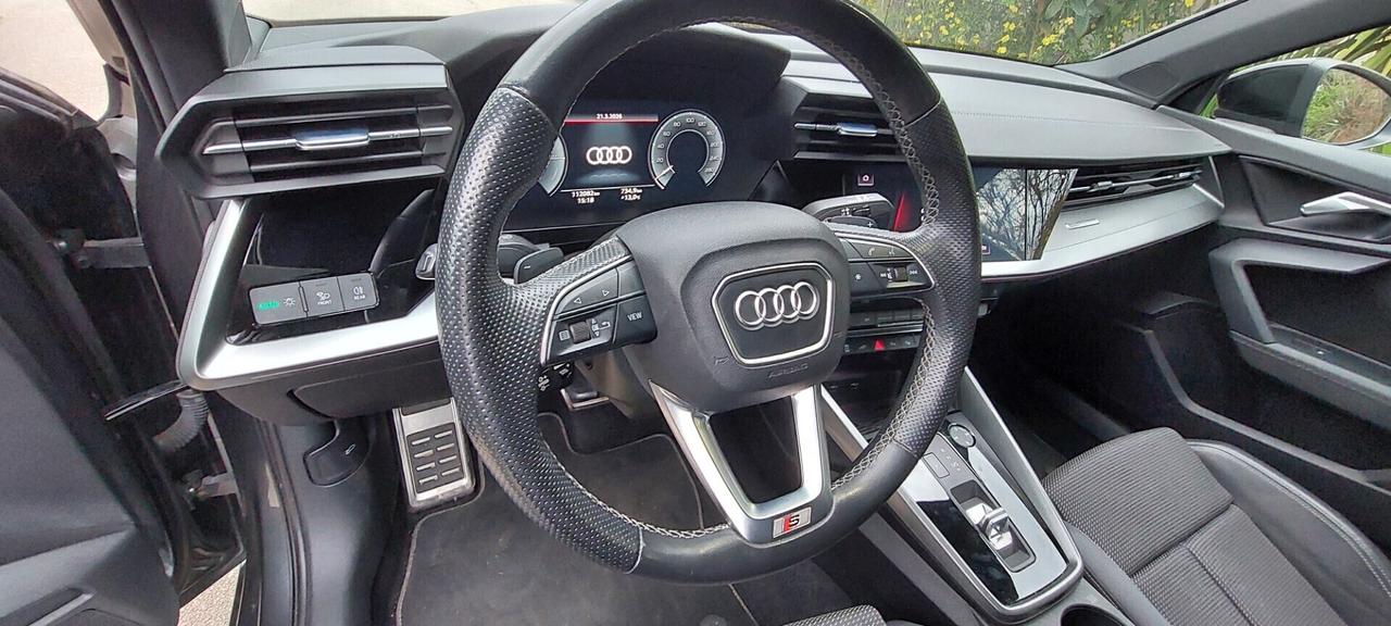 A3 SPB 4.0 TSI S-LINE AUTOMATICA ELETTRICA IBRIDA BENZINA 150 CV NAVI LEGA COCKPIT VIRTUAL