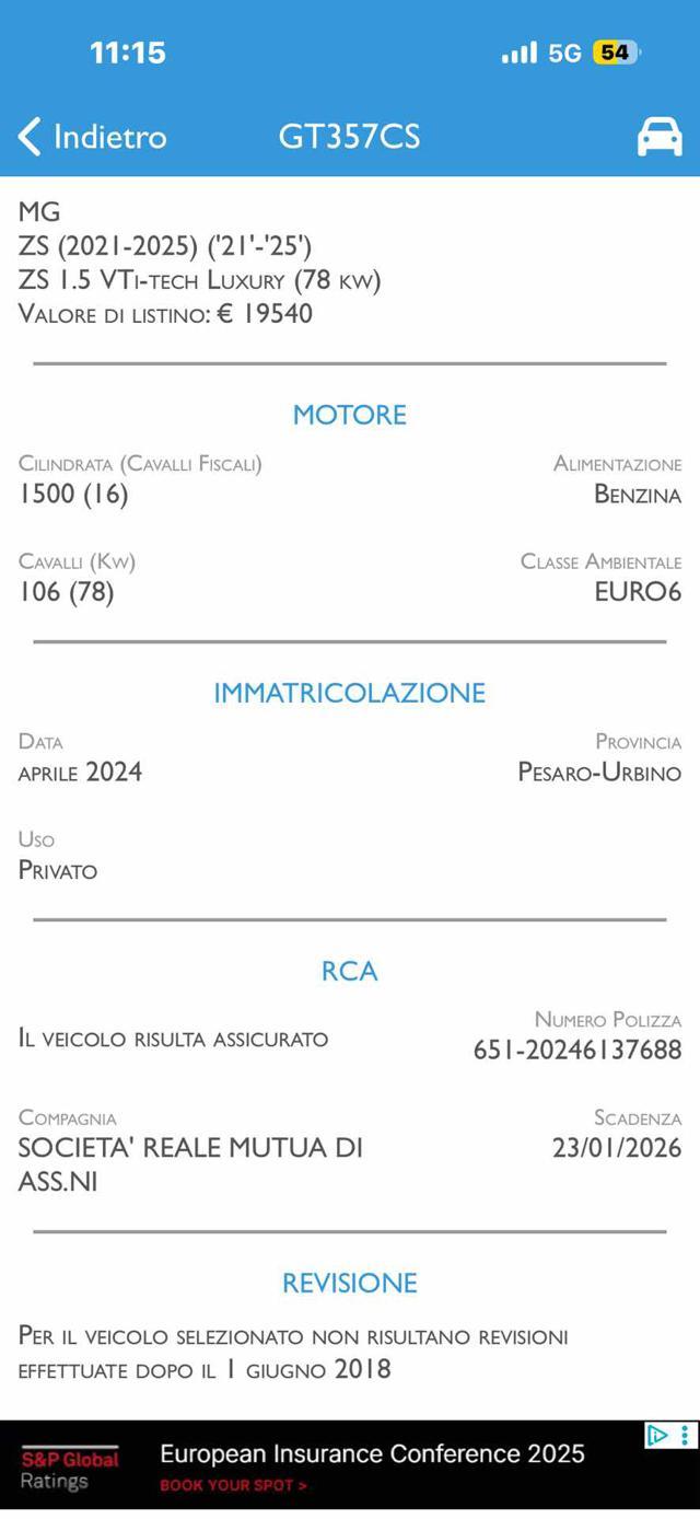 MG ZS 1.5 VTi-tech comfort