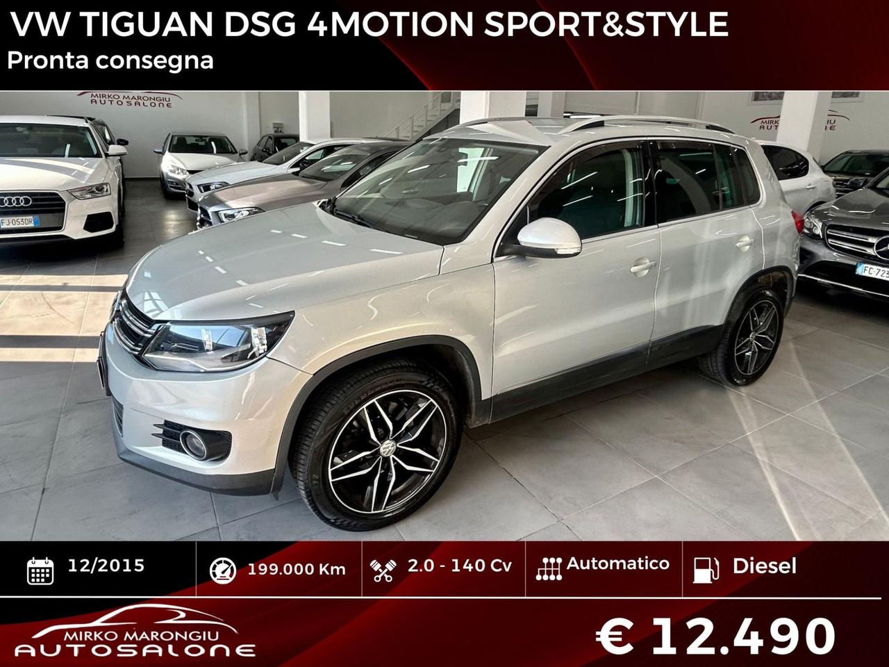 VW Tiguan 2.0 TDI 4MOTION DSG FINANZIABILE