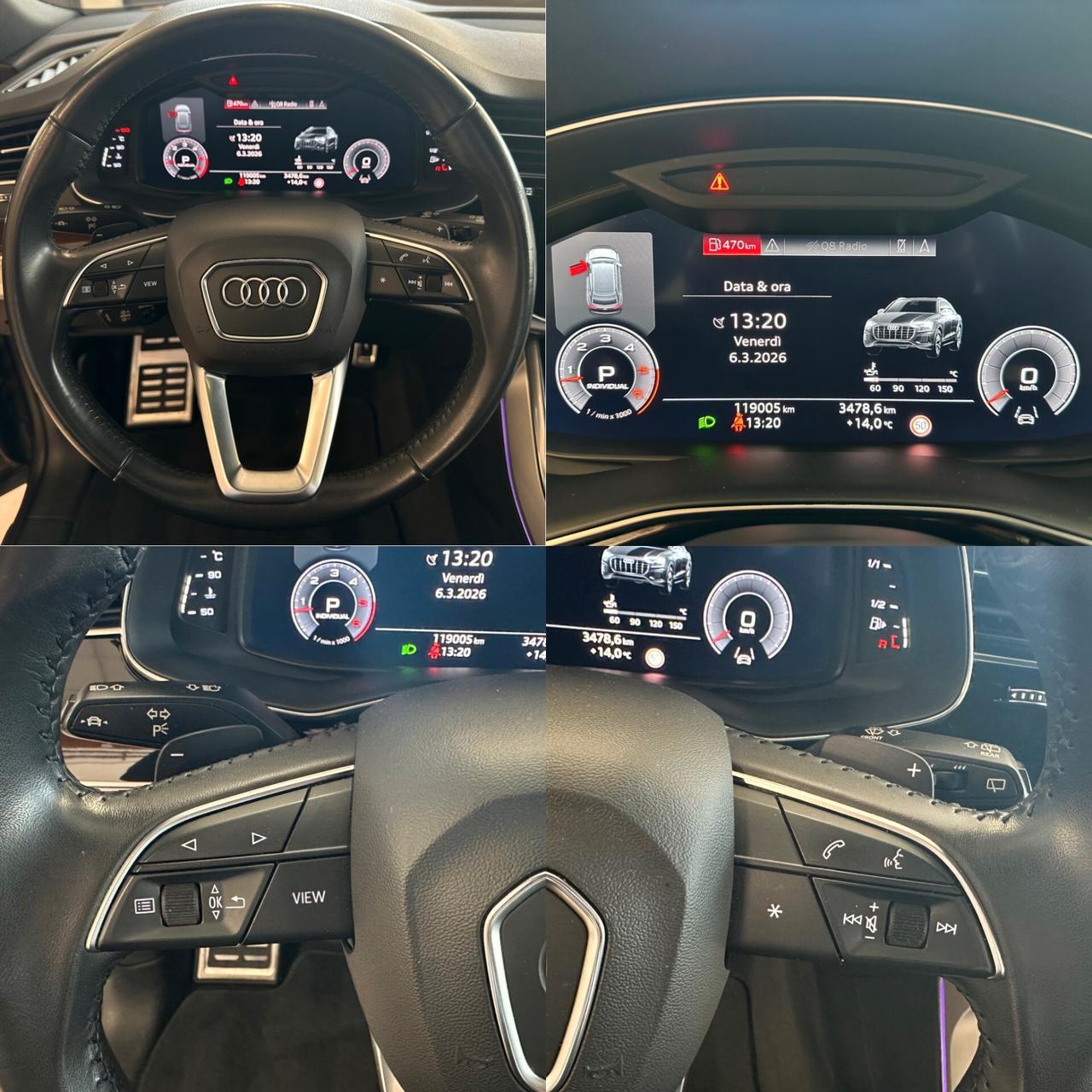 AUDI Q8 50TDI QUATTRO *TETTO*MATRIX*B&O*RADAR*PACKLUCI*CARPLAY