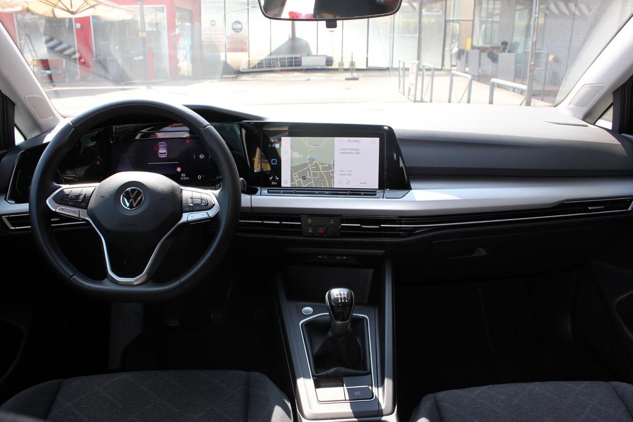 Volkswagen Golf 2.0 TDI 115 CV LIFE NAVY VOLANTE RISCALDABILE ADAPTIVE CRUISE CONTROL